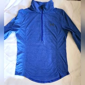 Under Armour Threadborne 1/4 zip women's size M Blue